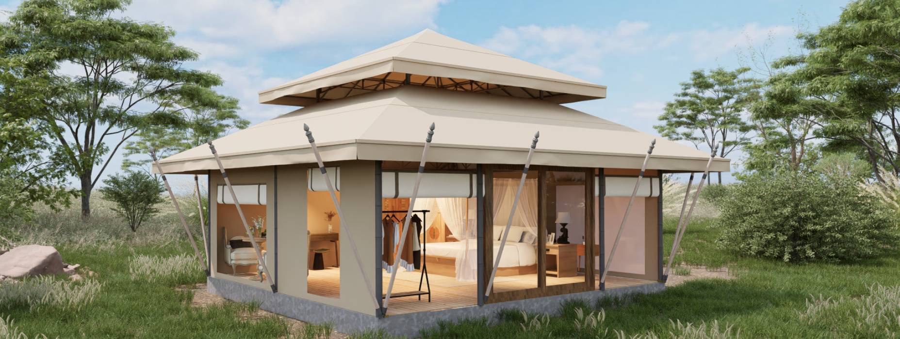 石拐区户外野奢帐篷